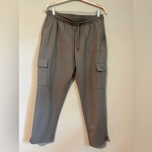 RACHEL ZOE - Beige Stretch Wide Leg Cargo Pants - size XL